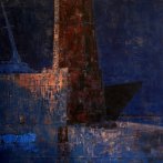 Kréta, přístav Rethimno, olej na plátně, 1998