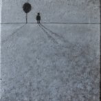 Zahrada, olej na plátně, 25 × 30 cm, 2018, prodáno