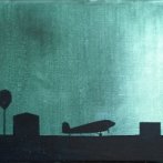 Letiště, 600 × 200 mm, olej na plátně, 2020